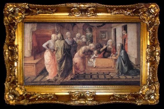 framed  Fra Filippo Lippi The Infant St Ambrose